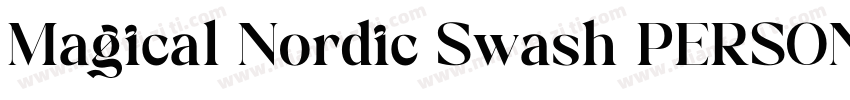 Magical Nordic Swash PERSONAL Regul字体转换